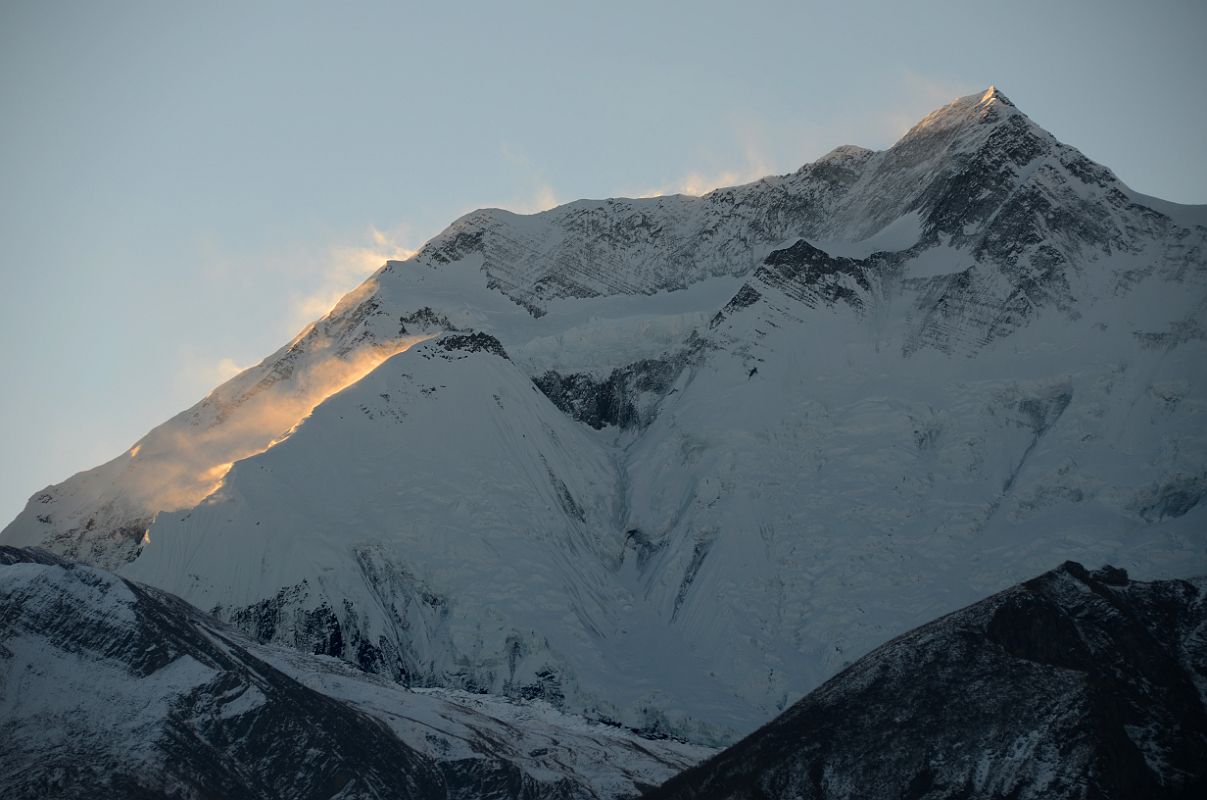 11 Annapurna II Close Up Just After Sunrise From Manang 